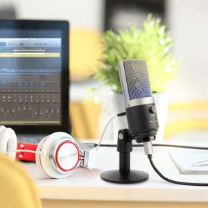 Freeshipping USB Condensator Microfoon voor Computer Professional Recording Mic For YouTube Skype Meeting Game One Laring Lesing 670-1