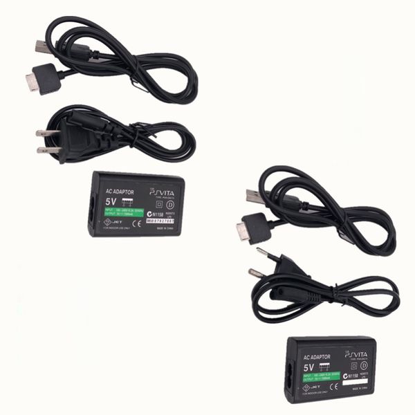 Cable de carga USB Cable Home Wall Carger AC Adaptador Fuente de alimentación para Sony PlayStation PSVITA PS VITA PSV 1000