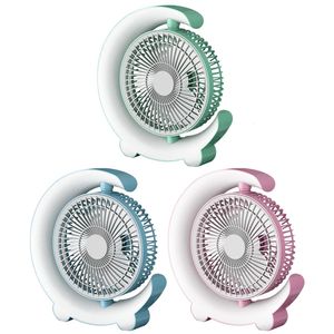 Ventilateur de bureau USB 3 vitesses avec un petit refroidissement coloré à 360 degrés Table portable pour le dortoir de la chambre à domicile 240422