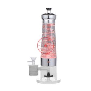 Lámpara LED colorida eléctrica USB, kit de pipas para fumar Bong, burbujeador de viaje extraíble, filtro de tabaco, embudo, cuchara, tazón, plataformas petrolíferas, pipa de agua, punta de dabber, soporte para paja