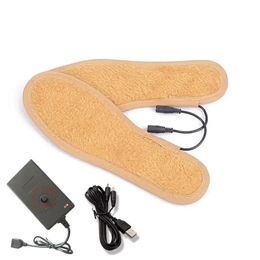 USB Elektrische voet opwarming Insole Treasure Charging verwarming Insoles Schoenen Pad Shoe Accessories 231221