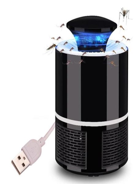 USB Lámpara eléctrica antimosquitos LED Bug Zapper Light Control de plagas Sala de estar Silencio Mosquito Killer Trampa para insectos Repelente de insectos Roac6316496