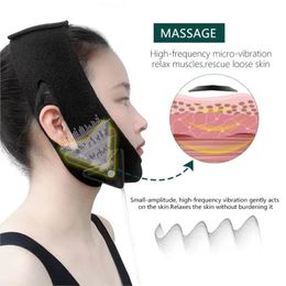 USB Electric V Face Slimming Vibrant Massageur Double Chin Chin Reducer Cheek Lift Up Belt Fonction Masque 240430