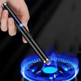 USB elektronische lichter zonder gasfornuiskaarsen Kaarden Keuken Dubbele boog Lichtere windbewijs Koken Outdoor Portable Puls Ignition Gu