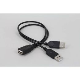 USB -verlengkabel mannelijk aan vrouwelijke gegevenskabelverlengingskabel muis toetsenbord USB Drive USB vrouw tot 2 USB mannelijk naar vrouwelijke connec