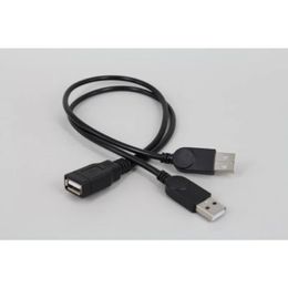 USB Extension Cable mannelijk naar vrouwelijke datakabel voor muis toetsenbord USB Drive USB vrouw tot 2 USB mannelijk voor vrouwelijke connectoren die verlengd zijn