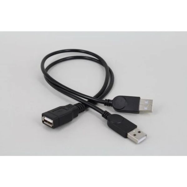Câble d'extension USB mâle à la femme de données de données Cable extension Câble souris Clavier USB Drive USB Femelle vers 2 mâles USB Connec féminin