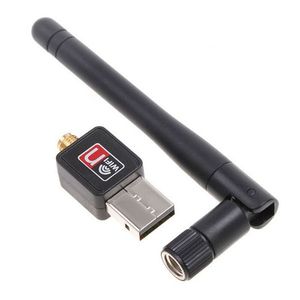 Dongle externo USB inalámbrico wifi adaptador Wlan 150M 150Mbps enrutador de tarjeta de red LAN para PC portátil 802.11b/g/n + antena de 2dB OM-CH9