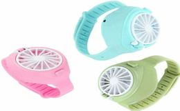 USB-ventilatorhorloges Creatieve oplaadventilatoren Draagbare kinderenventilator Praktisch Duurzaam Mini-ventilatoren Student Gift7375234