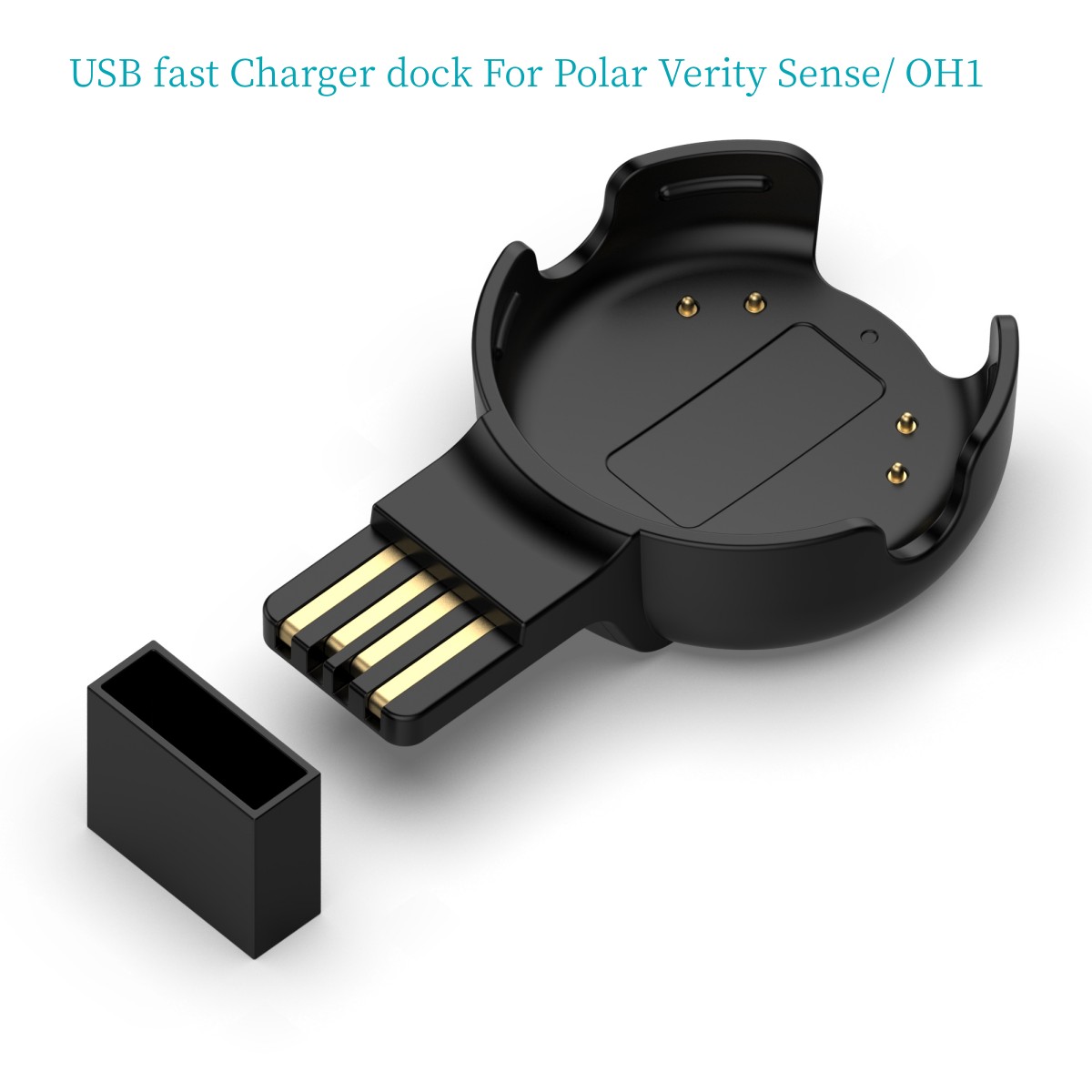 Док-станция для быстрого зарядного устройства USB для зарядного устройства для умных часов Polar Verity Sense OH1