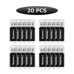 USB Flash drives zwart 20 stcs/lot 2 GB Rec 2.0 genoeg penduim geheugenstick opslag voor computer laptop tablet drop levering computers ot9jk