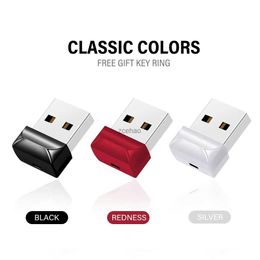 Clés USB Mini clé USB noire 128 Go clé USB haute vitesse 64 Go clé USB 2.0 ovale cadeaux d'affaires pratiques porte-clés