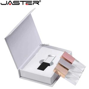 JASTER nouveau cristal Rose or argent noir or 2.0 clé USB avec boîte-cadeau 4GB 8GB 16GB 32GB 64GB gratuit personnalisé