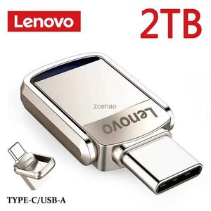 Unidades de flash USB Lenovo 2TB 1TB Unidades flash USB USB 3.0 Metal Flash Drive C-Type High Speed Pendrive Portable Portable Memoria USB Nuevo