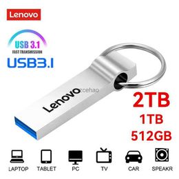 Clés USB Lenovo U Disk 2 To USB 3.0 clé USB haute vitesse 1 To Type-C Interface téléphone portable ordinateur Transmission mutuelle mémoire USB Portable