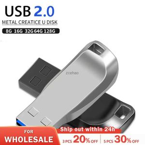 Clés USB Nouveau lecteur Flash USB 2.0 haute vitesse 128GB 64GB 32GB 16GB 8GB clé USB 2.0 clé USB 64GB 128GB métal 2.0 clé USB