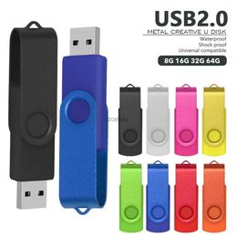 Unidades Flash USB de rotación USB 2,0, unidad Flash, Pen Drive de 4GB, 8GB, 16GB, 32GB, 64GB, memoria Usb 2, 0 de alta velocidad, memoria USB