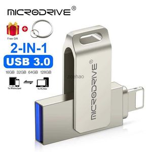 USB Flash Drives USB Flash Drive 64GB 32GB Flash Metal iOS Pen Drive 128GB 256GB 512GB Voor iPhone 6/6s/7/11/12/x ipad stick Voor Flash Disk