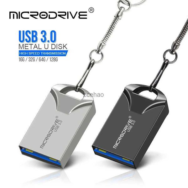 Unidades flash USB a prueba de agua Super Mini unidad flash USB pen Drive 32 GB metal usb 3,0 flash usb pendrive 64 GB para cle usb 128 gb