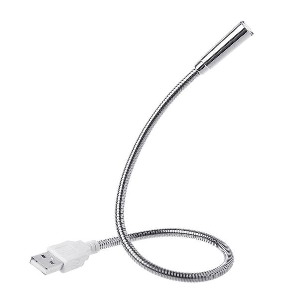 Lampe de clavier Flexible USB, tuyau réglable, Rechargeable, éclairage nocturne, Plug And Play, pour PC, ordinateur de bureau, livre