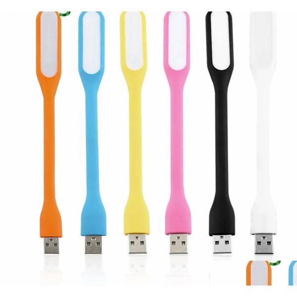 Gadgets USB 1 unids Mini LED Lectura Luz Lámpara de computadora Flexible Tra Bright para Notebook PC Power Bank Partner Tablet Laptop C1 Drop Delive Ottpf