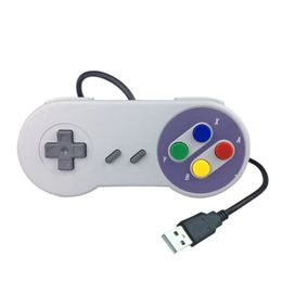 Controlador de juego USB para clásico Super Nintendo SNES GamePad Famicom para PC Mac Qperating Systems Joystick Games Accessorios