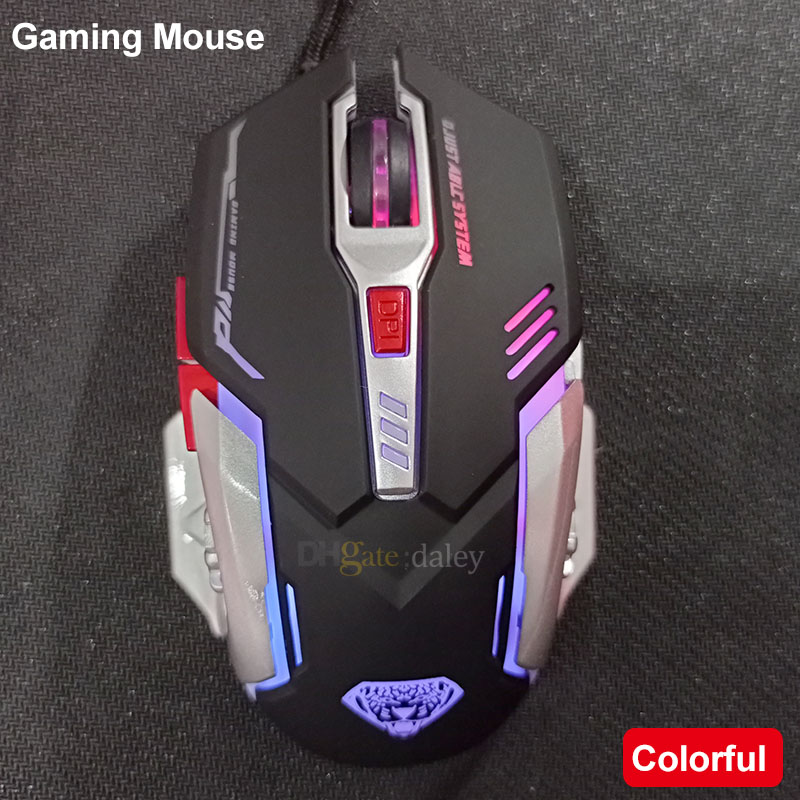 USB Gaming Mouse Mechanical Mice Wired G402 Ergonômico Óptico 4 Ajustável 3200 DPI 6D Botão LED Backlight Gamer para Computer PC Game Laptop