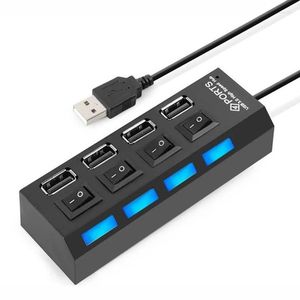 Hub Usb 2.0 Splitter 4 Ports Multi Hab Power Adapter Extender Ordinateur Accessoires Commutateur Câble Pour La Maison