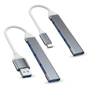 USB HUB 3.0 Tipo C Hubs 4 puertos Adaptador multidivisor OTG Estación de acoplamiento práctica de alta velocidad Universal para Xiaomi Lenovo Macbook Pro 13 15 PC Accesorios de computadora