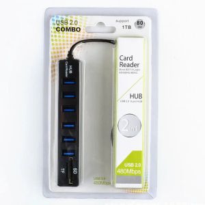 USB HUB 3/6 Adaptateur de port de port USB 3.0 Hub Multi USB Splitter 2.0 HAB 3 Hub 3.0 Lecteur de carte USB HUB multiple USB3.0 pour PC