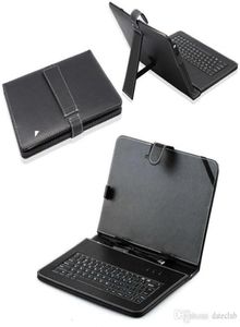 USB -interface Keyboard Pen Lederen Case Cover Skin voor 7 8 97 10 101 inch Laptop Tablet PC3100217