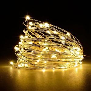 Guirlande lumineuse féerique LED USB, fil de cuivre, décoration pour fête de mariage, noël, nouvel an
