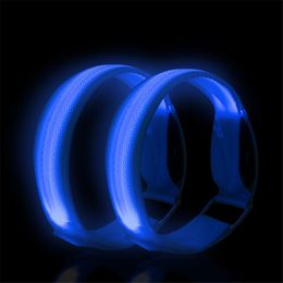 Bracelet de bracelet de brassard LED Luminal Night Running Luminal Sports extérieurs Braceuse de sécurité Réfléchissante Bande de bracelet