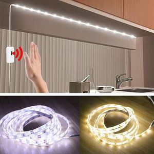 USB LED Strip Lights Motion Led Led Light Tape Backlight Keuken LED Strip Hand Vegel zwaaiend op Off Sensor Cabinet Diode Light