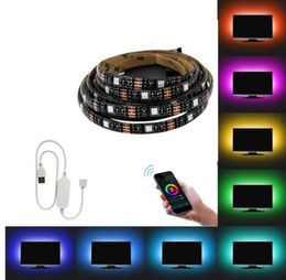 USB LED Strip TUYA SMART WIFI 1M 2M 5M DC 5V RGB 5050 SMD Flexibele Licht Decor Scherm DC5V TV Achtergrondverlichting