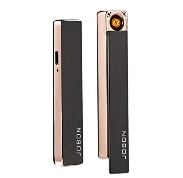 Briquet USB créatif ultra-mince charge allume-cigare métal fil de tungstène électronique coupe-vent allume-cigare new196G6740617
