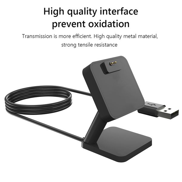 USB Magnetic Charger Stand pour Xiaomi Mi Band 8 Sports Health Monitoring Band Watch Fast Charge Holder Dock Station