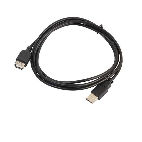 USB macho a hembra extensión cable negro cobre 0.6m1.8musb2.0 datos