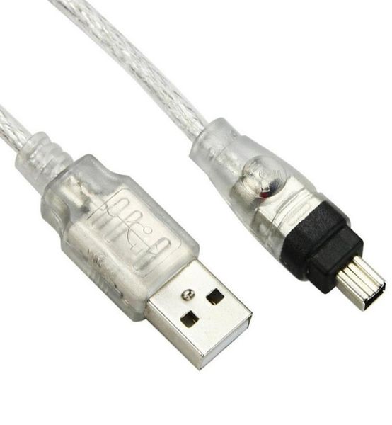 USB Masculino a Firewire IEEE 1394 4 Pin Masculino Adaptador Ilink Cable Firewire 1394 Cable para Sony DCRTRV75E DV2865574