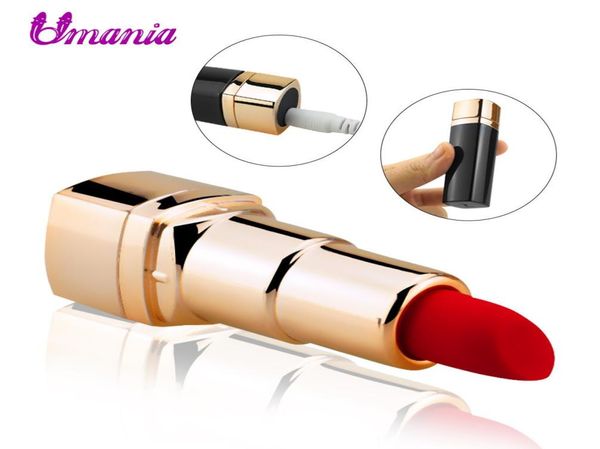 Usb Mini Discreto Lápiz Labial Vibrador Estimulador de Clítoris Vibrador Eléctrico Salto Huevo Impermeable Bala Masaje Juguete Sexual Para Mujeres Y14354063