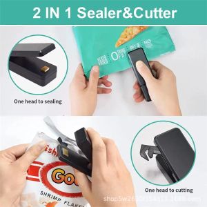 USB Mini Heat Bag verpakking Sealer draagbare plastic zak clip afdichtingsmachine voedsel opslag afdichting snackafdichting keukengadgets