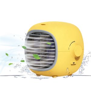 USB mini draagbare airconditioner ventilatorbevochtiger Persoonlijke bureaublad luchtkoelventilator Windmolen ventilator voor kantoorhuis