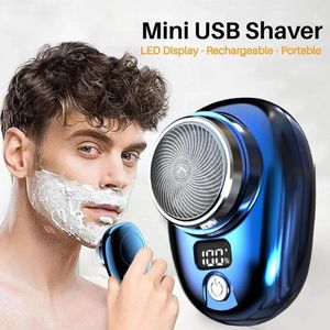 USB mini rasage de poche taille portable rasoir électrique rasoir rechargeable hommes mini rasoir électrique rasage portable rasoir 240509