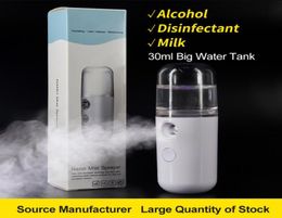 USB Nano Fog Sprayer Humidificador corporal Vaporizador facial Hidratante Cuidado de la piel Mini Spray facial Herramientas de belleza Dispositivo de enfriamiento de niebla DHL6122367