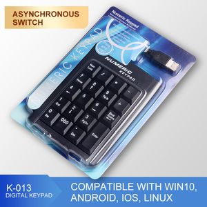 USB Numeriek Toetsenbord Draad Numpad Digitale 19 Key Mini Toetsenbord Voor PC Laptop Notebook Tabletten Boekhoudkundige Nummer Pad Bank Voorraden