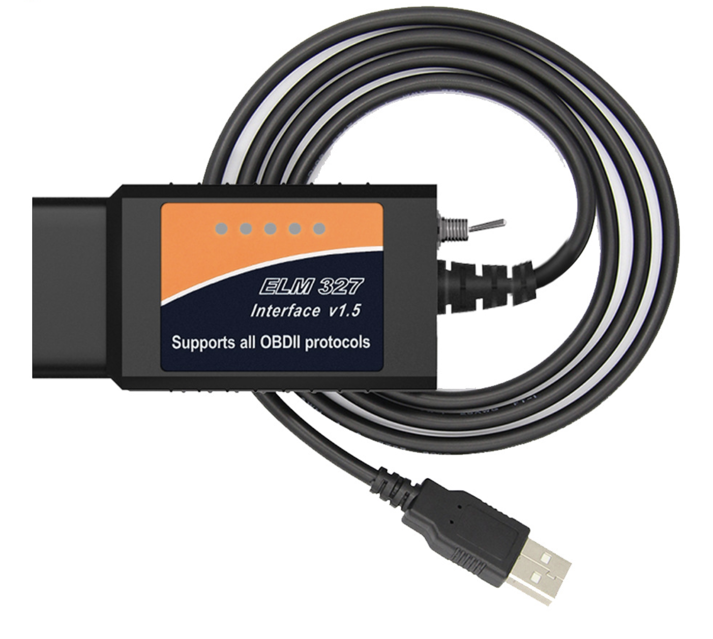 FOCCCUS 포스 캔 엘름을위한 스위치가있는 USB OBD 327 케이블