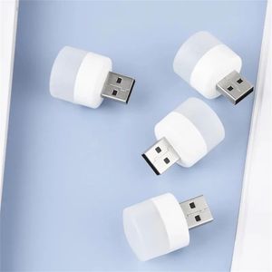 Prise USB lumière ordinateur alimentation Mobile charge petites lampes de livre LED Protection des yeux lampe de lecture petites veilleuses rondes