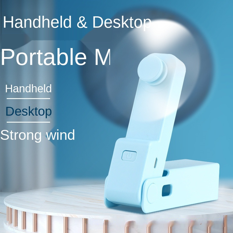 Usb Pocket Fold Fans Electric Portable Hold mini Fans Originality Small Household Electrical Appliances Desktop Electric Fan