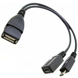 Cable OTG de adaptador de terminal de puerto USB para Fire TV 3 o 2da Generación Fire Stick permite una fácil conexión y expansión de accesorios