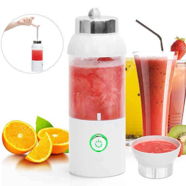 Freeshipping USB Carga portátil Exprimidor Taza Fruta Comida Batido Fabricante Licuadora Máquina Exprimidor manual Exprimidor eléctrico Taza